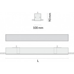 Luminaria de Empotrar sin marco 100mm Led de Tromilux