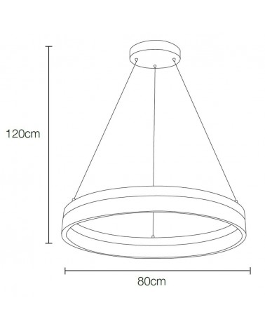Lámpara de suspensión Ring o'Lite de Mimax Lighting