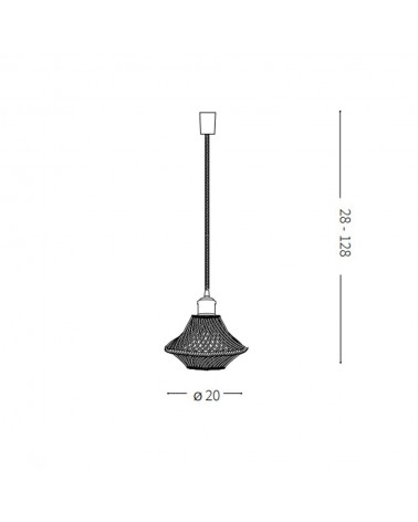 Lámpara colgante Lugano SP1 D23 de Ideal Lux