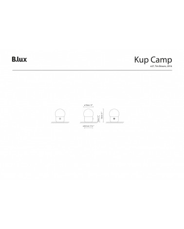 Lámpara portatil Kup Camp de Blux