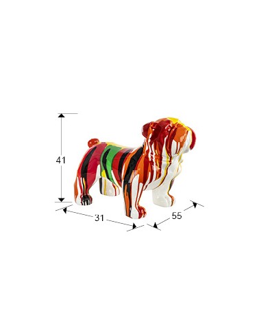 Figura decorativa colores Otto Bulldog Schuller