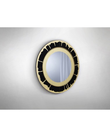 Espejo de pan de oro negro Ocaso de Schuller