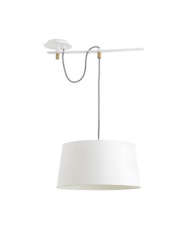 Lámpara Colgante Fusta Blanca diseñada por Alex & Manel Lluscà