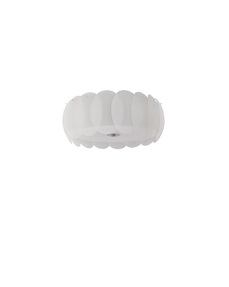 Colgante Ovalino PL8 Blanco de Ideal Lux